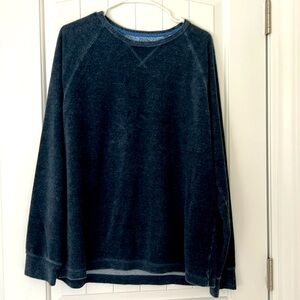 Tommy Bahama crewneck, long sleeve Sz L blue, soft, textured, preppy, cozy